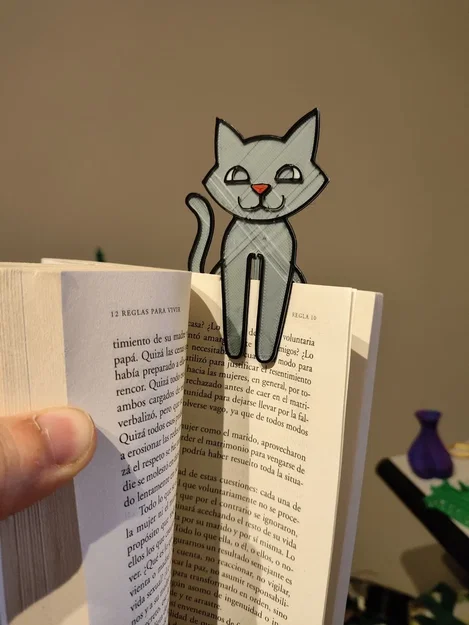 Kẹp sách hình chú mèo (Cat Bookmark) in 3D độc đáo - Image 5