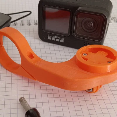 Ngàm gắn máy tính xe đạp và GoPro