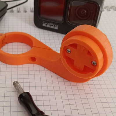 Ngàm gắn máy tính xe đạp và GoPro