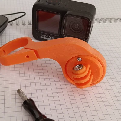 Ngàm gắn máy tính xe đạp và GoPro