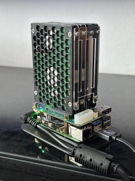 Nắp bảo vệ ổ cứng HDD 2.5 inch thiết kế tổ ong in 3D - Image 4