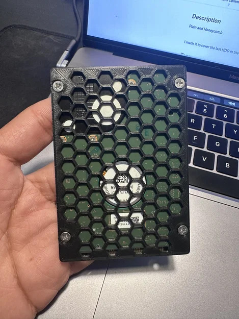 Nắp bảo vệ ổ cứng HDD 2.5 inch thiết kế tổ ong in 3D - Image 5