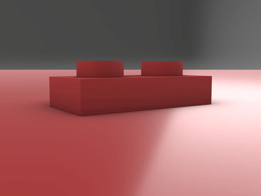 Mô hình in 3D LEGO Plate 1x2 - Tương thích chuẩn và dễ dàng lắp ráp - Image 1