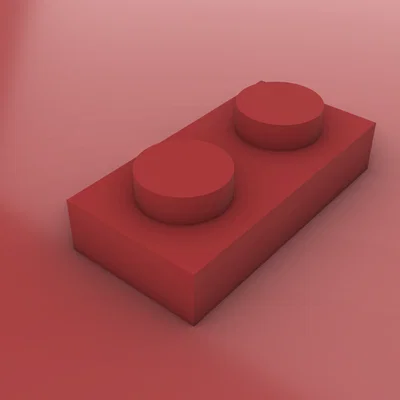 Mô hình in 3D LEGO Plate 1x2 - Tương thích chuẩn và dễ dàng lắp ráp