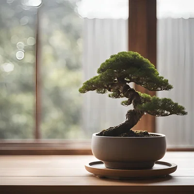 Chậu Bonsai Dáng Cong Có Lỗ Thoát Nước