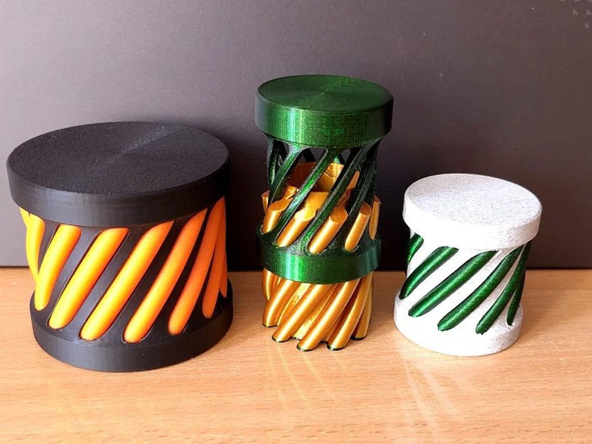 Hộp xoay mở với khóa click “khó đoán” (Twist container click lock) - Image 1