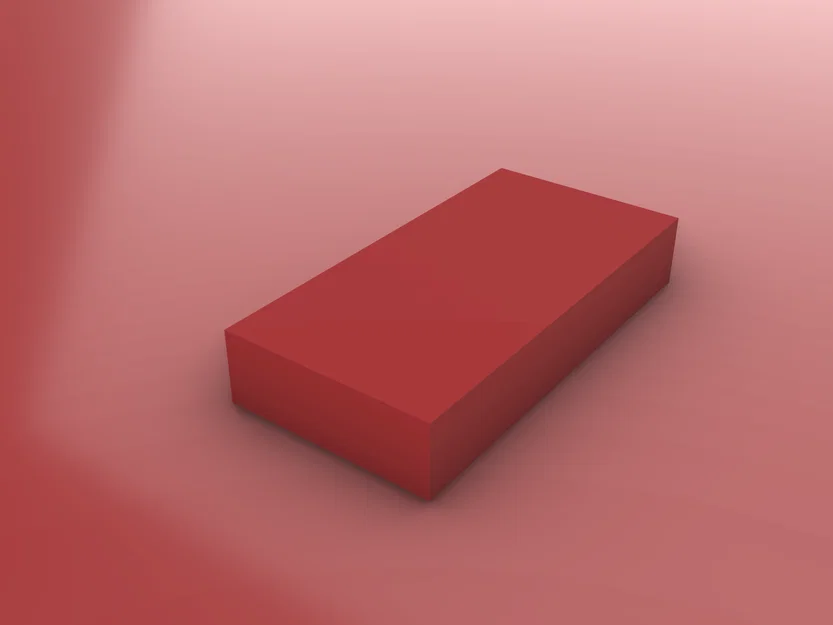 Mô hình 3D gạch phẳng LEGO Flat Tile 1x2 dùng cho in 3D - Image 2