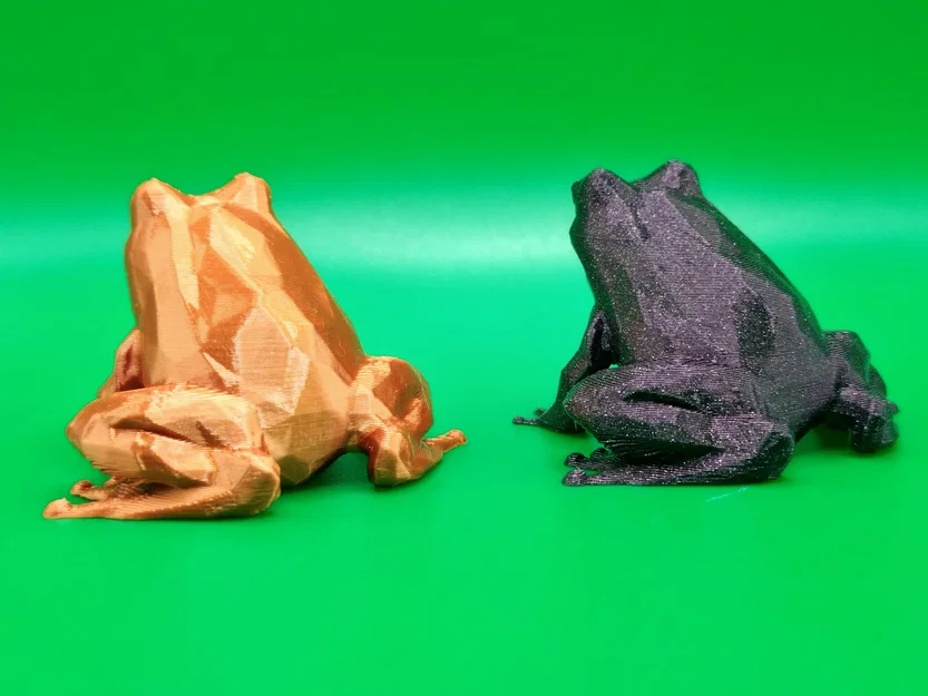 Mô hình ếch Low-Poly trang trí 3D in không cần support - Image 3