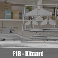 Mô hình lắp ráp máy bay chiến đấu F18 Kitcard in 3D cực dễ - Thumbnail 1