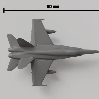 Mô hình lắp ráp máy bay chiến đấu F18 Kitcard in 3D cực dễ