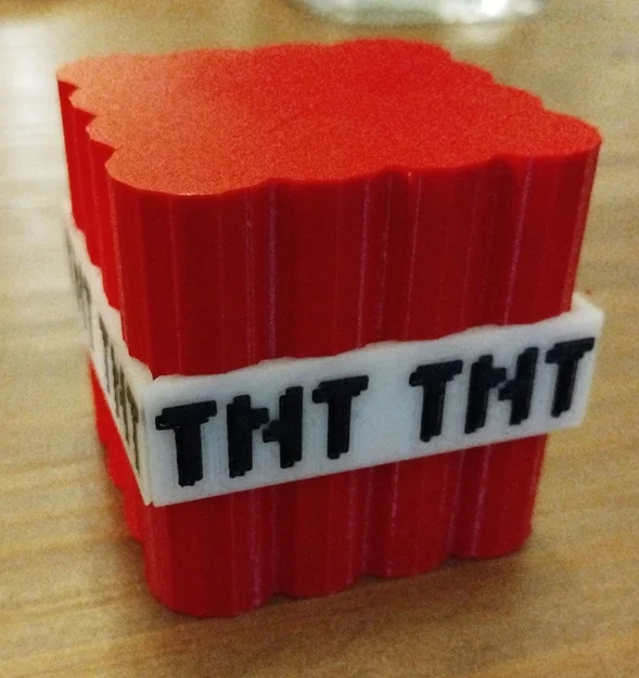 Hộp đựng TNT Minecraft - Mô hình lắp ghép đa năng OpenSCAD - Image 1
