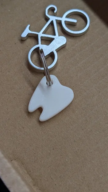Móc khóa hình chiếc răng xinh xắn in 3D (Tooth keychain) - Image 1