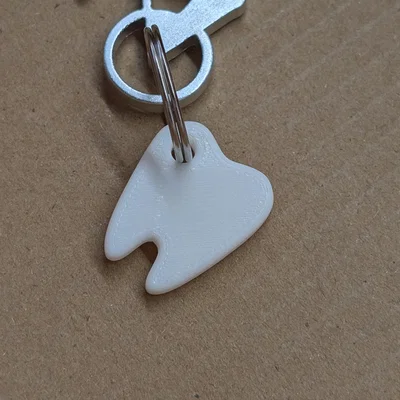 Móc khóa hình chiếc răng xinh xắn in 3D (Tooth keychain)