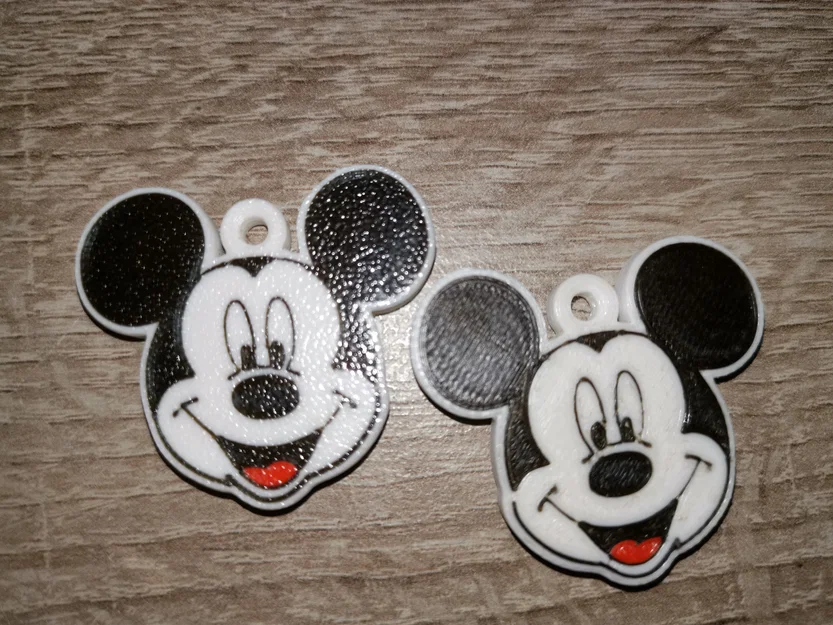 Přívěšek Mickey , Minnie – Móc khóa 3D in nhiều màu - Image 1