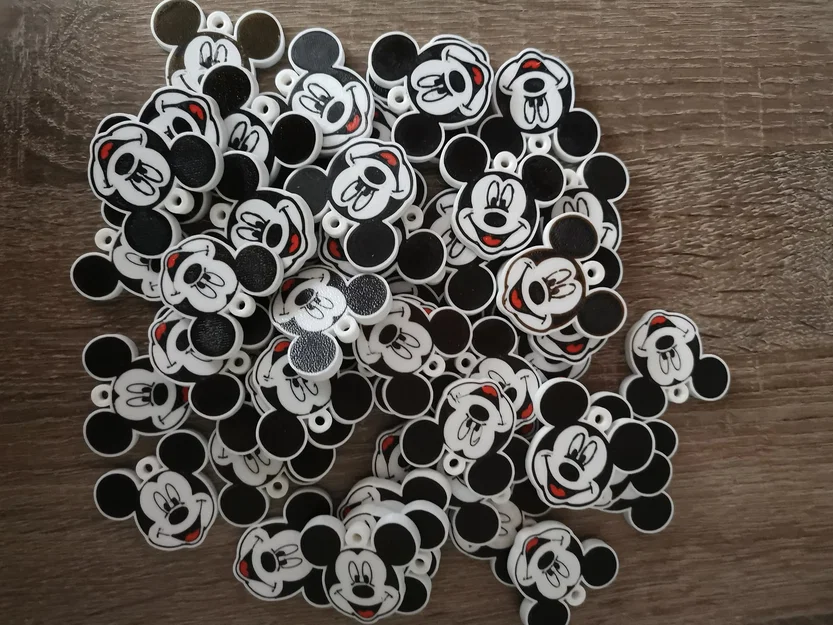 Přívěšek Mickey , Minnie – Móc khóa 3D in nhiều màu - Image 2