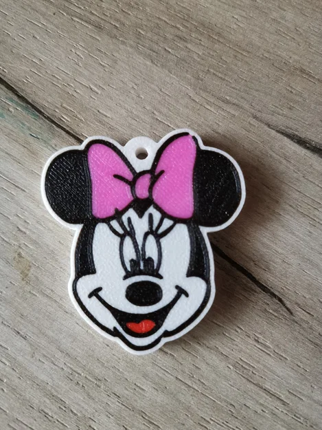 Přívěšek Mickey , Minnie – Móc khóa 3D in nhiều màu - Image 3
