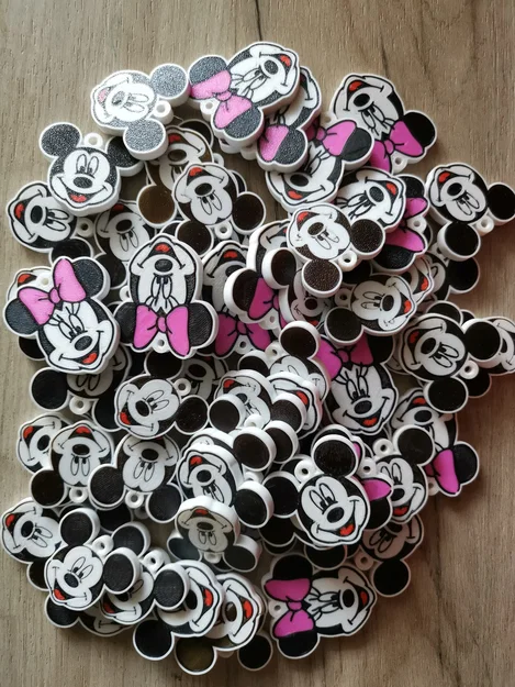 Přívěšek Mickey , Minnie – Móc khóa 3D in nhiều màu - Image 4