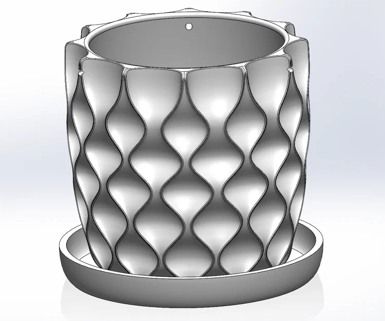 Chậu hoa có khay hứng nước liền (Flowerpot with integrated underpan) - Image 2