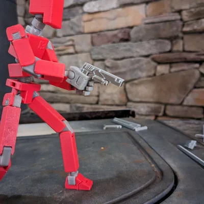 Mô hình Smart Pistol MK 13 cho robot 13 class in 3D siêu ngầu