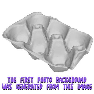 Mô hình 3D khay đựng trứng mini độc đáo cho bàn làm việc