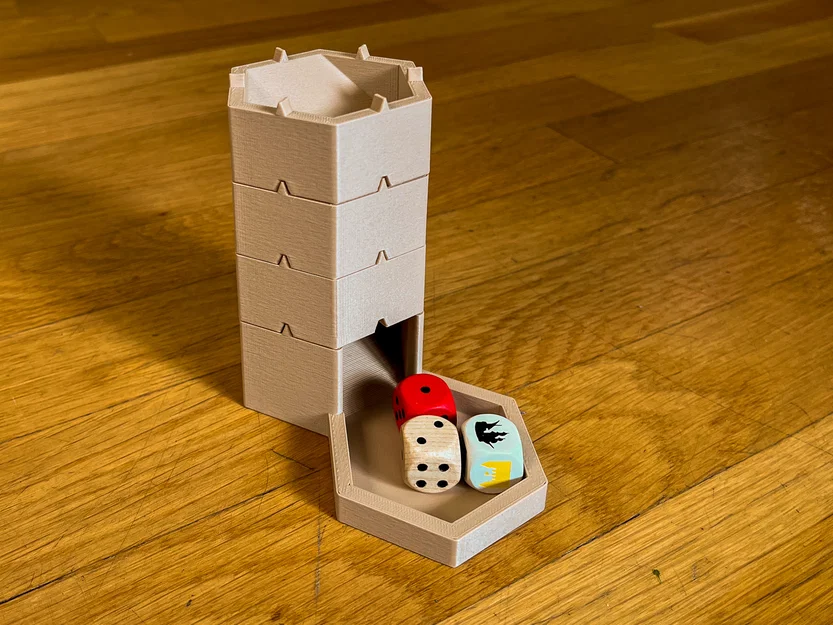 Tháp Thả Xúc Xắc Lục Giác Modular (Parametric) - Image 2