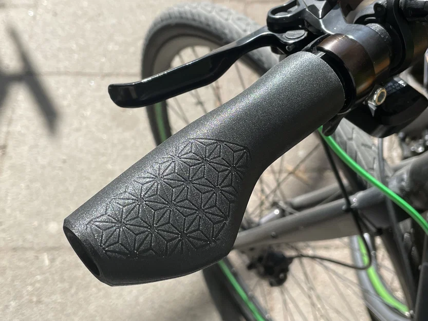 Tay nắm xe đạp họa tiết Nhật Asanoha (Asa-no-ha) - Image 1