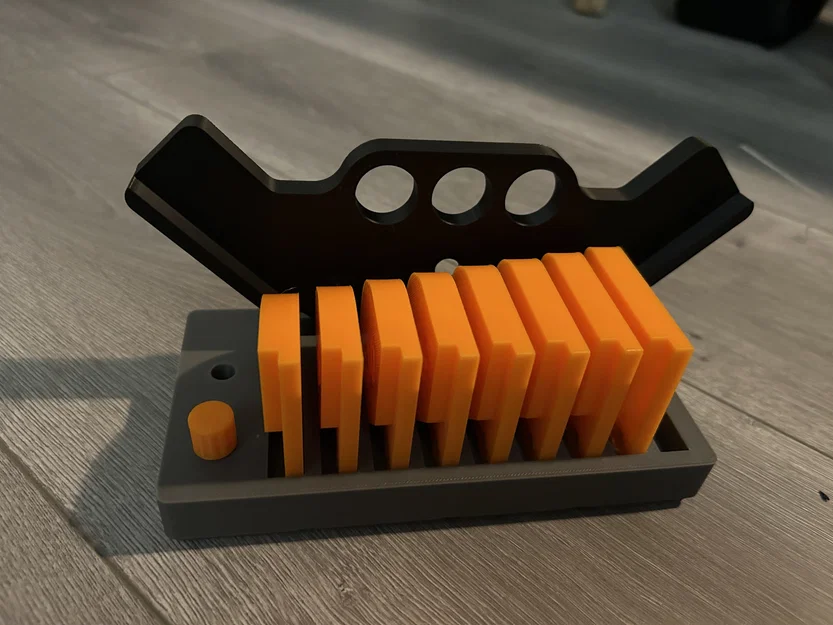 Khay lưu trữ Gridfinity cho bộ dụng cụ đo góc Corner Radius Jig - Image 1