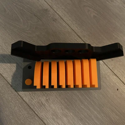 Khay lưu trữ Gridfinity cho bộ dụng cụ đo góc Corner Radius Jig