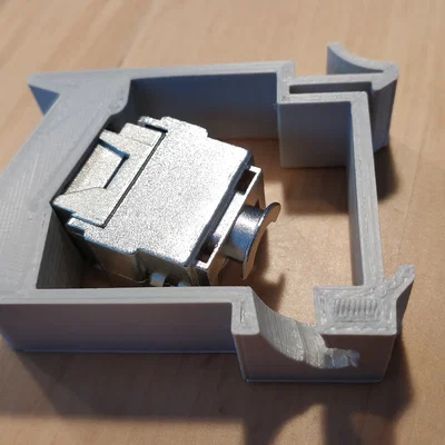 Khung Gá Keystone Gắn Thanh DIN Rail Tiện Lợi Cho Tủ Rack