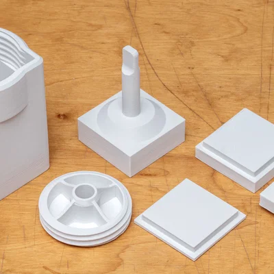 Khuôn ép trứng hình lập phương (Cubic Egg Press) có tuỳ chọn dập nổi