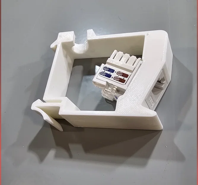 Ngàm gắn Keystone lên thanh ray DIN (DIN Rail Keystone Mount) tùy chỉnh - Image 2