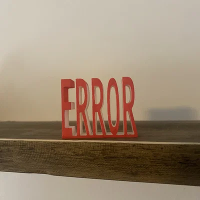 Mô hình 3D Source Engine ERROR trang trí góc làm việc