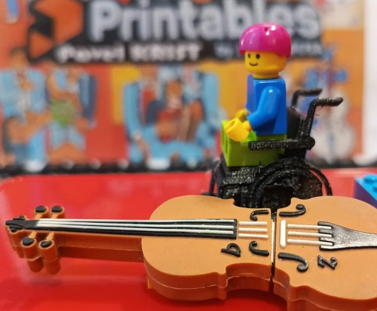 Mô hình xe lăn cho nhân vật LEGO - Tự in 3D tại nhà - Image 1
