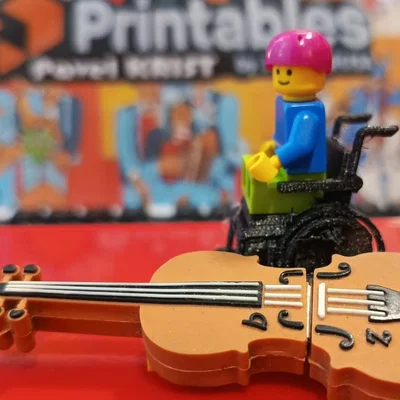 Mô hình xe lăn cho nhân vật LEGO - Tự in 3D tại nhà