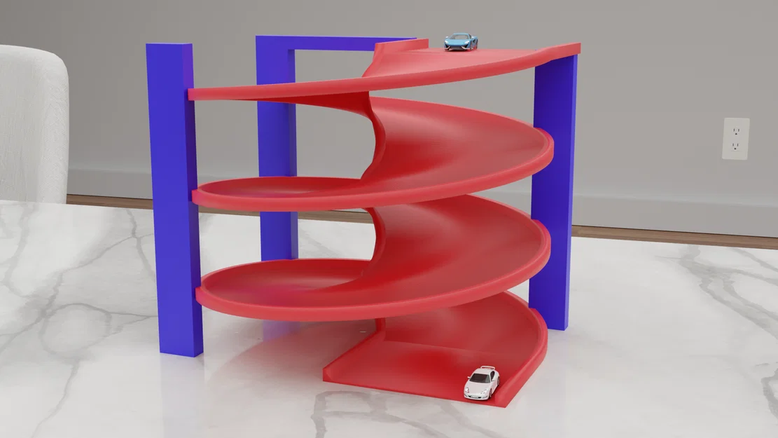 Đường đua xoắn ốc cho xe Hot Wheels và Matchbox - Image 1