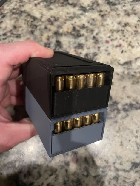 Remix hộp đạn mỏng cho đạn súng lục .40 (40 caliber pistol slim ammo box) - Image 1