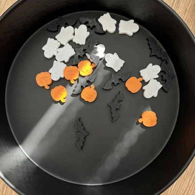 Bộ mô hình Halloween mini: Dơi, Bí ngô và Hồn ma siêu đáng yêu