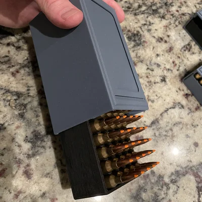 Remix hộp đạn mỏng cho súng trường 22-250 có khóa, xếp chồng được