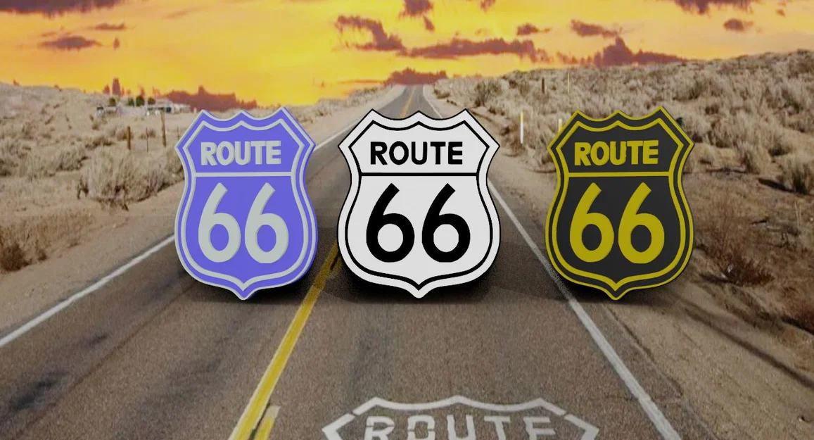 Mô hình biển báo Route 66 trang trí độc đáo cho tín đồ đam mê motor - Image 3