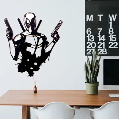 Mô hình treo tường Deadpool trang trí góc máy cực chất