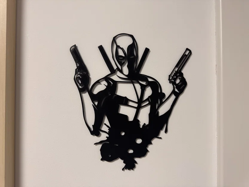 Mô hình treo tường Deadpool trang trí góc máy cực chất - Image 2