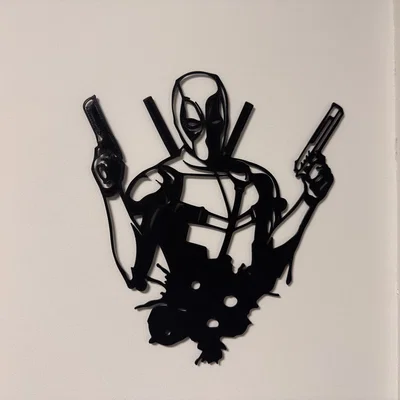 Mô hình treo tường Deadpool trang trí góc máy cực chất