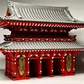 Hozomon 宝蔵門 - Mô hình kiến trúc đền Sensō-ji, Tokyo, Nhật Bản - Thumbnail 8