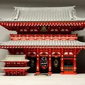 Hozomon 宝蔵門 - Mô hình kiến trúc đền Sensō-ji, Tokyo, Nhật Bản - Thumbnail 9