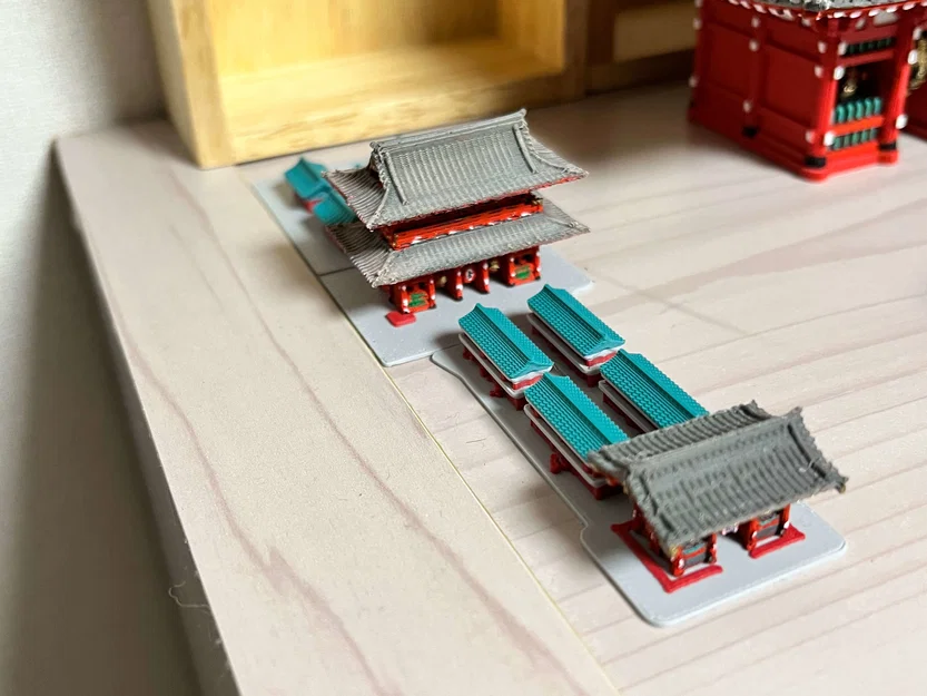 Hozomon 宝蔵門 - Mô hình kiến trúc đền Sensō-ji, Tokyo, Nhật Bản - Image 12