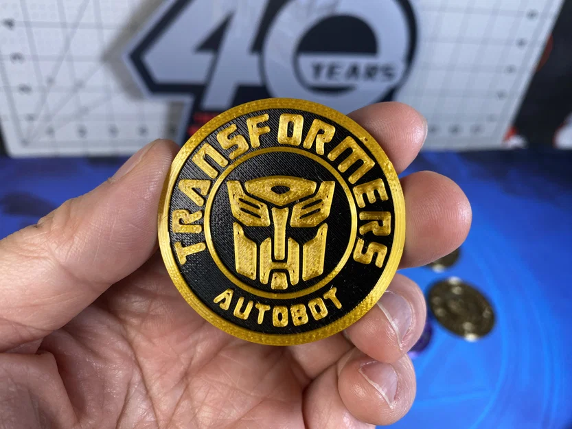 Mô hình đồng xu Transformers Autobot & Decepticon in 3D đẹp mắt - Image 4