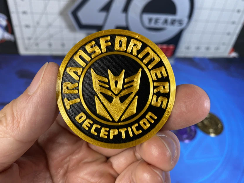 Mô hình đồng xu Transformers Autobot & Decepticon in 3D đẹp mắt - Image 5