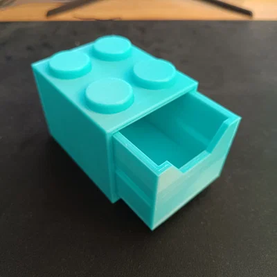 Khay đựng đồ để bàn kiểu khối LEGO thông minh, xếp chồng tiện lợi
