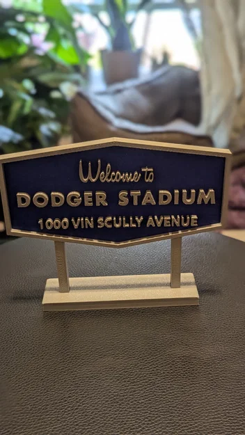 Mô hình bảng hiệu 3D Dodger Stadium độc đáo cho fan bóng chày - Image 1