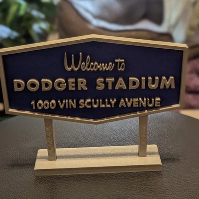 Mô hình bảng hiệu 3D Dodger Stadium độc đáo cho fan bóng chày